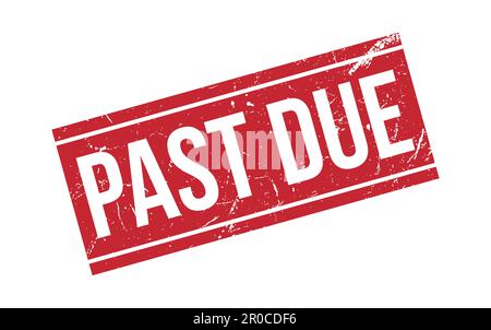 Past Due Stamp Seal Vector Illustration Stock Vector