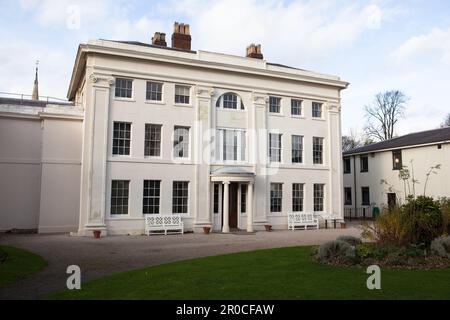 2009 Soho House. Soho Avenue (off Soho Road).. Birmingham, B18 5LB.. Soho House was the elegant home of the industrialist and entrepreneur Matthew Boulton from 1766 to 1809... It houses some of the products of Boulton’s nearby factory – where buttons and buckles, clocks and vases, and silver and Sheffield plate tableware were made – and where he developed the steam engine in partnership with James Watt.. Soho House was also a favourite meeting place of the Lunar Society, a leading Enlightenment group. The Lunar Society would meet every month on the night of the full moon to dine, conduct exper Stock Photo