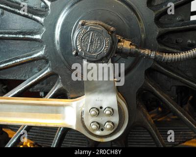 The steam locomotive named 'City of Birmingham' on exhibition at Thinktank (Birmingham Museum of Science & Industry).. Images from 2005 Stock Photo