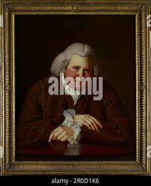 2013.0049.. Portrait of Erasmus Darwin (1731-1802), 1770. Oil on canvas. Artist: Joseph Wright of Derby.. Purchased with the assistance of Friends of BM&AG, National Art Collection Fund, V&A Purchase Grant Fund, Public Picture Gallery Fund, Feeney Trust, Heritage Lottery Fund, Museums Development Fund & Public Donations, 2013. Stock Photo