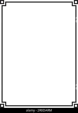 Frame border shape icon for decorative vintage doodle element for design in vector illustration Stock Vector