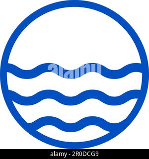 Wave water Icon symbol. Vector illustration Stock Vector