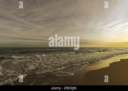 Sunset in Torre Vado - Marina di Salve - Salento, Puglia, Italy Stock Photo