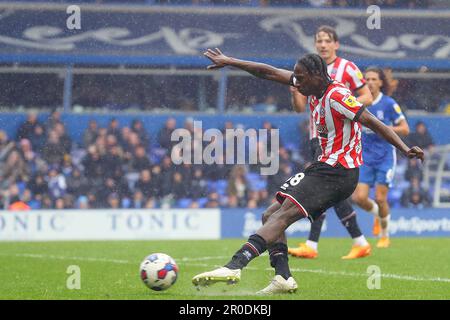 Jili Buyabu #38 of Sheffield United celebrates his teams win after the ...