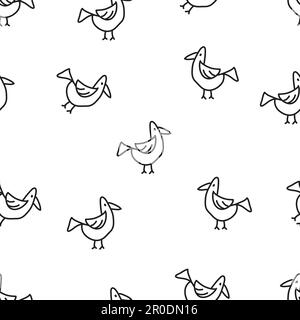 Doodle Art Seamless Pattern Stock Vector