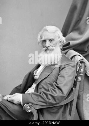 Samuel Morse (1791-1872), portrait by Mathew Brady, c.1860-70 Stock Photo