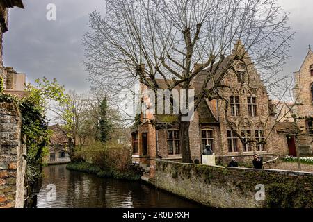 Bruges, Retaining the mysteries of the Middle Ages and unashamedly exuberant, Bruges has been an international metropolis for centuries Stock Photo