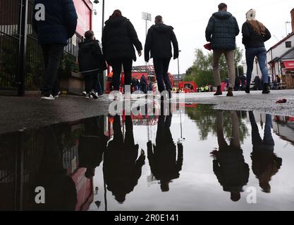 Nottingham, UK. 8th May, 2023. Fans arrive for the Premier League match at the City Ground, Nottingham. Picture credit should read: Darren Staples/Sportimage Credit: Sportimage Ltd/Alamy Live News Stock Photo