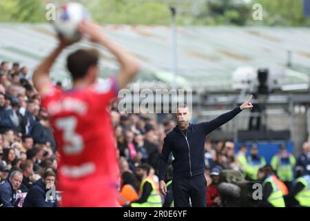 London, UK. 08th May, 2023. Millwall manager Gary Rowett during the EFL Sky Bet Championship match between Millwall and Blackburn Rovers at The Den, London, England on 8 May 2023. Photo by Joshua Smith. Editorial use only, license required for commercial use. No use in betting, games or a single club/league/player publications. Credit: UK Sports Pics Ltd/Alamy Live News Stock Photo