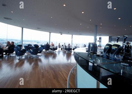 People at the Sky Bar of the museum The Storehouse, Guinness Brewery, Dublin, Ireland, Europe Stock Photo