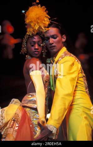 Dancers at a show at Cabaret Tropicana, Havana, Cuba, Caribbean, America Stock Photo