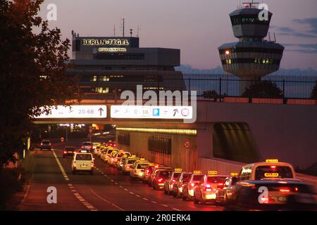 Taxis infront of tegel airport, berlin, germany Stock Photo
