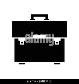 Briefcase vector icon. Bag,portfolio symbol. Flat vector sign isolated on white background. Simple vector illustration for graphic and web design. Stock Vector