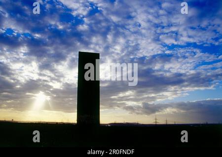 Bramme (slap) by Richard Serra, Schurenbachhalde, Essen, North Rhine-Westphalia, Germany Stock Photo