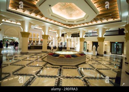 United Arab Emirates Dubai, One & Only Royal Mirage, Arabian court,  five star Hotel at Jumeirah , luxery Hotel Lobby Stock Photo