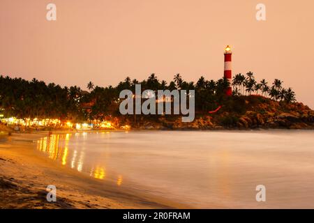 India Kerala Kovallam beach sunset Stock Photo