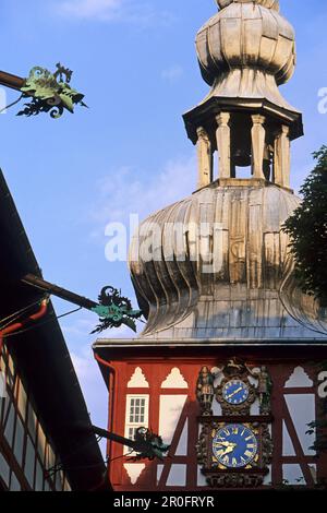 Schloss Herzberg, district court, Harz Mountains, Lower Saxony, northern Germany Stock Photo