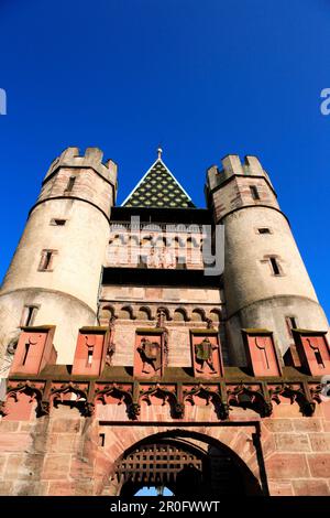 Gate of Spalen, Spalentor, former city gate in the city walls of Basel, Basel, Switzerland Stock Photo
