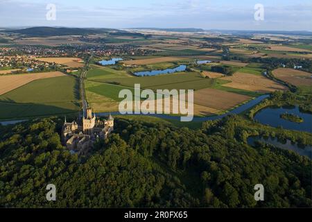 Aerial shot of Marienburg Castle, Pattensen, Lower Saxony, Germany Stock Photo