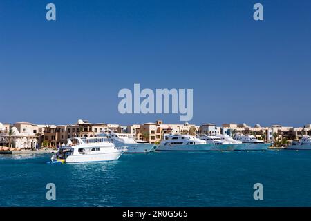 Harbour of Port Ghalib, Marsa Alam, Red Sea, Egypt Stock Photo