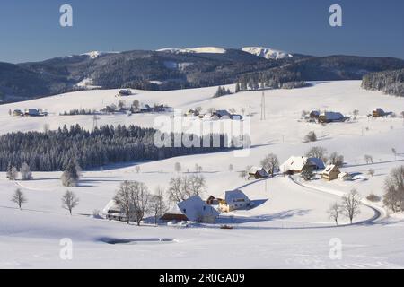 Village Breitnau, Black Forest, Baden Wurttemberg, Germany, Europe Stock Photo