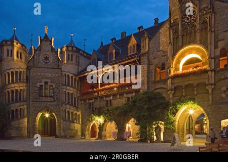 Marienburg Castle in the evening, Pattensen, Lower Saxony, Germany Stock Photo