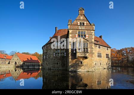 Vischering castle, Luedinghausen, Muensterland, North Rhine-Westphalia, Germany Stock Photo