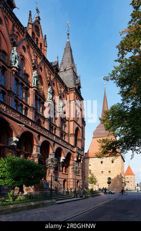Staendehaus - Higher Regional Court - Hanseatic city of Rostock, Mecklenburg-Vorpommern, Germany Stock Photo