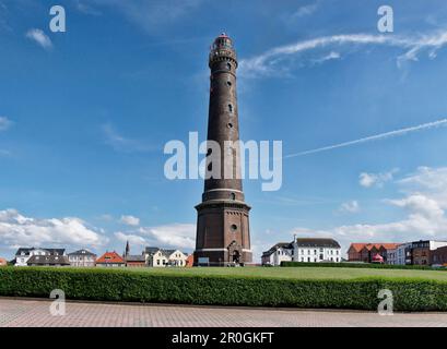 New Lighthouse, North Sea Island Borkum, East Frisia, Lower Saxony, Germany Stock Photo