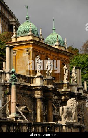 Decayed staircase to the Castle Hill, Budapest, Hungary, Europe Stock Photo