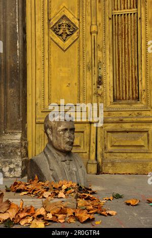 Detail of the decayed staircase to the Castle Hill, Budapest, Hungary, Europe Stock Photo