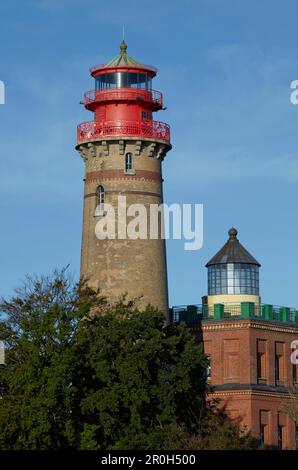 Lighthouses at Cape Arkona, Wittow peninsula, Ruegen island, Baltic coast, Mecklenburg Western Pomerania, Germany, Europe Stock Photo