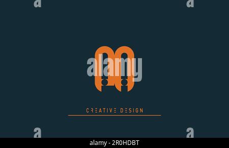 Alphabet letters Modern Creative logo PA , AP Stock Vector