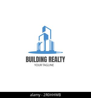 Building logo vector illustration design,real estate logo template, logo symbol icon. Building - logo concept vector image Stock Vector