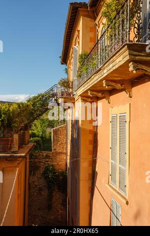 Steps in the old town of Spoleto, St. Francis of Assisi, Via Francigena di San Francesco, St. Francis Way, Spoleto, province of Perugia, Umbria, Italy Stock Photo