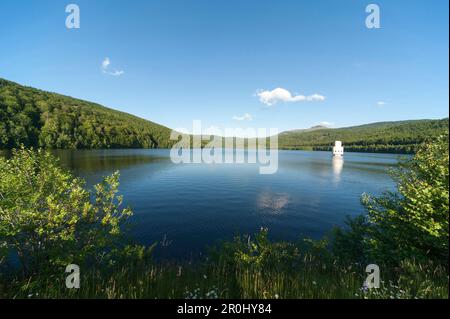 Frauenau reservoir, Bavarian Forest, Bavaria, Germany Stock Photo