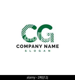 CG Letter Logo Design. CG letter logo Vector Illustration - Vector Stock Vector