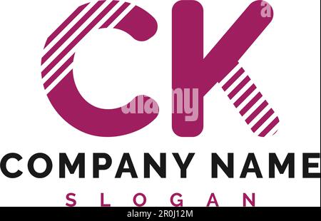 CK Letter Logo Design. CK letter logo Vector Illustration - Vector Stock Vector