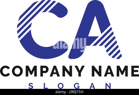 CA Letter Logo Design. CA letter logo Vector Illustration - Vector Stock Vector