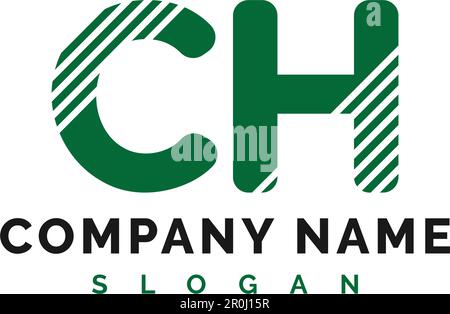 CH Letter Logo Design. CH letter logo Vector Illustration - Vector Stock Vector