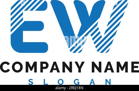 EW Letter Logo Design. EW letter logo Vector Illustration - Vector Stock Vector