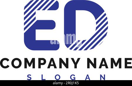ED Letter Logo Design. ED letter logo Vector Illustration - Vector Stock Vector