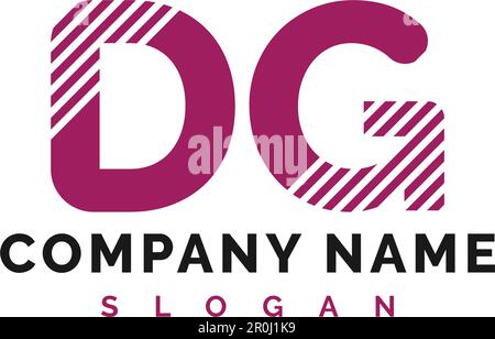 DG Letter Logo Design. DG letter logo Vector Illustration - Vector Stock Vector