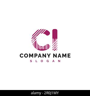 CI Letter Logo Design. CI letter logo Vector Illustration - Vector Stock Vector