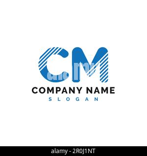 CM Letter Logo Design. CM letter logo Vector Illustration - Vector Stock Vector