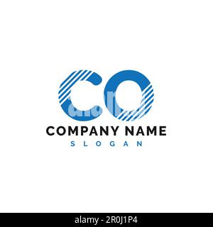 CO Letter Logo Design. CO letter logo Vector Illustration - Vector Stock Vector