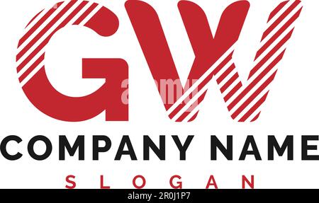 GW Letter Logo Design. GW letter logo Vector Illustration - Vector Stock Vector