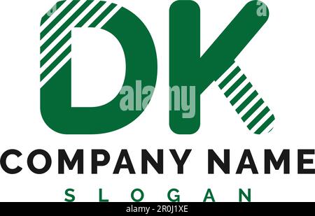 DK Letter Logo Design. DK letter logo Vector Illustration - Vector Stock Vector