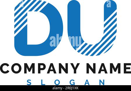 DU Letter Logo Design. DU letter logo Vector Illustration - Vector Stock Vector