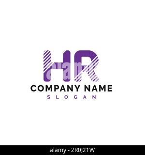 HR Letter Logo Design. HR letter logo Vector Illustration - Vector Stock Vector